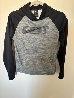 Nike Black & Gray Dri-FIT Pullover Hoodie